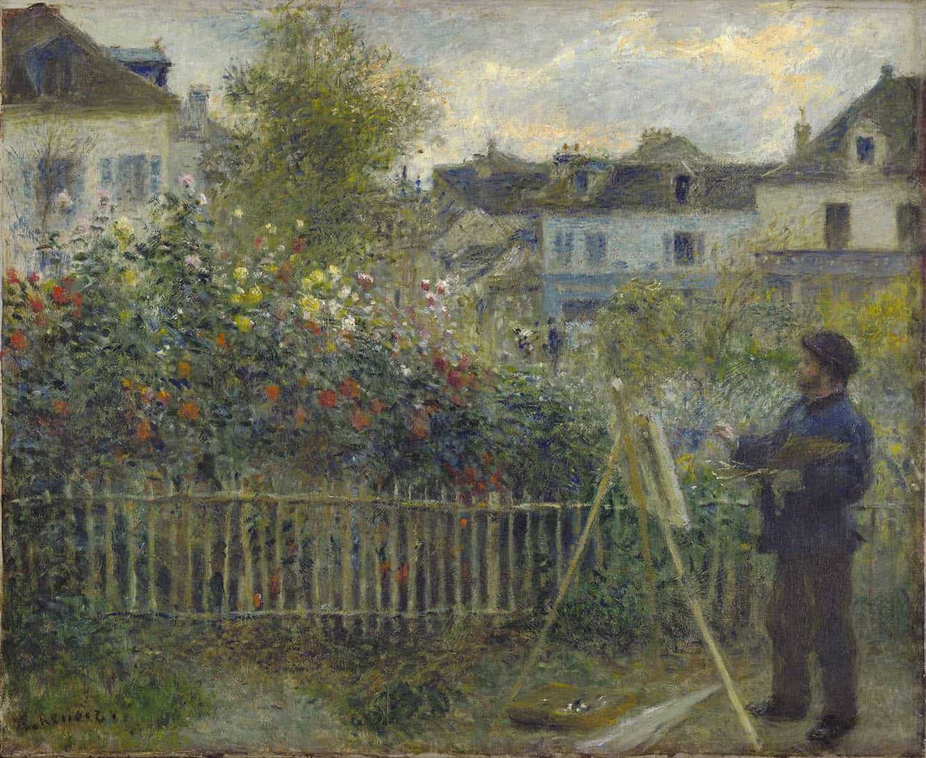 Auguste Renoir, Monet Painting in His Garden at Argenteuil, 1873 Oil on canvas, 46.7 x 59.7 cm Wadsworth Atheneum Museum of Art, Hartford, CT. Bequest of Anne Parrish Titzell, 1957.614 Photo © Wadsworth Atheneum Museum of Art, Hartford, CT