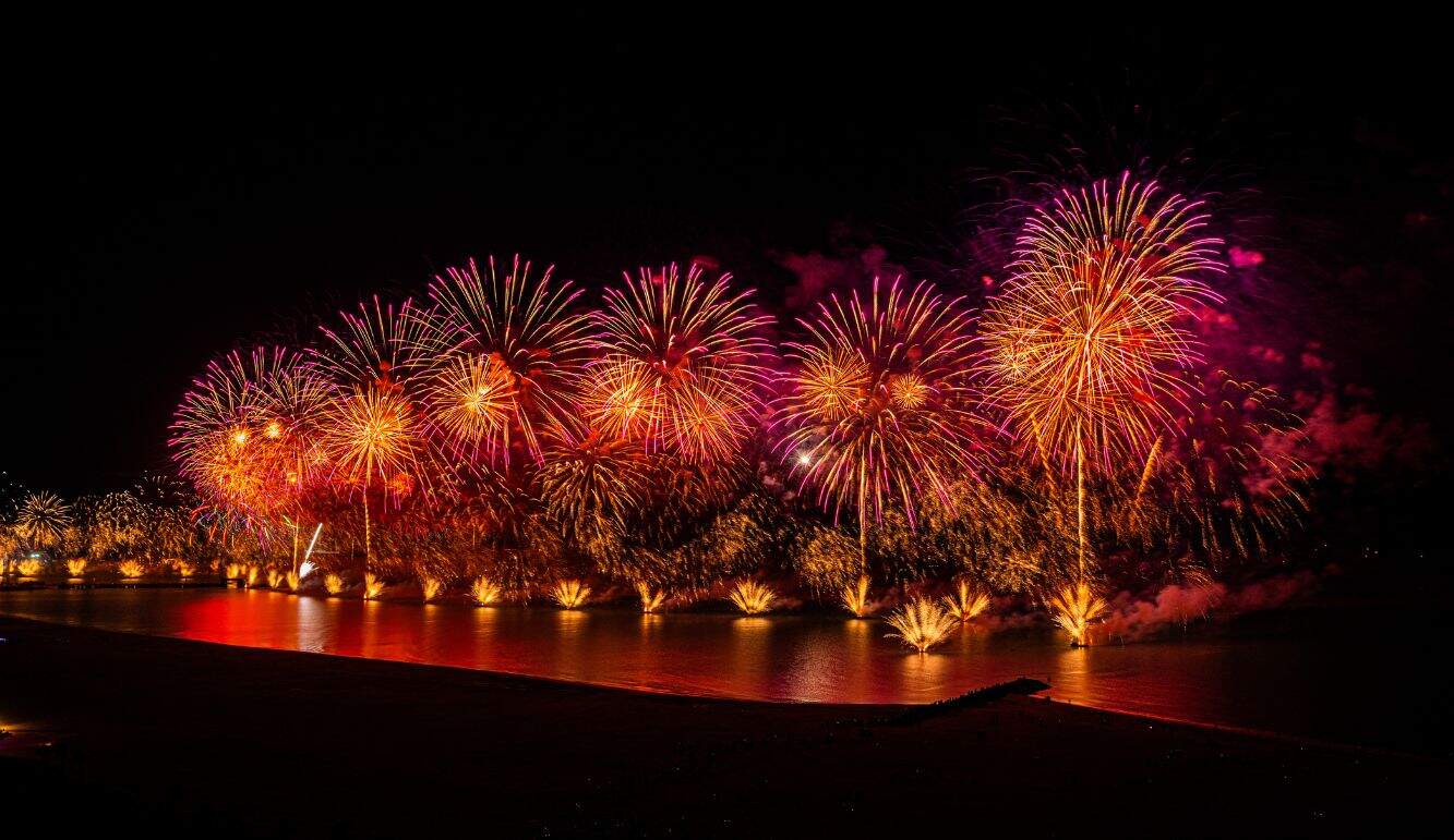 ras-al-khaimah-new-years-eve-fireworks-marjan-island-al-hamra-2026 Ras Al Khaimah New Year’s Eve 2026 Guinness World Record show over the waterfront