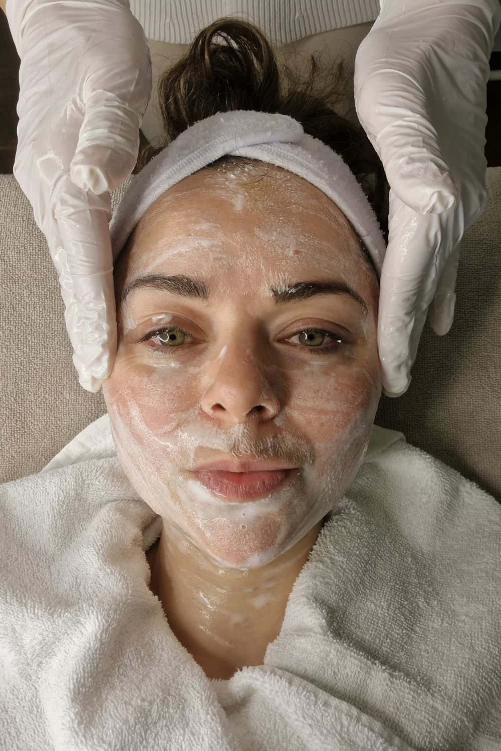 Beauty routine after 40 showing healthy, glowing skin and morning skincare essentials